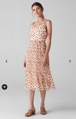 NWT Whistles Salome Lenno Poppy Print Midi Dress [MSRP $379] Womens Size 4